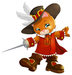 Cat Pirate Cartoon Character