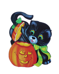 Halloween Cutie! Cat & Pumpkin