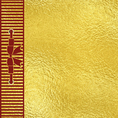 Gold Foil Christmas Album 12x12 Cover - Scrapbook or Photo Book