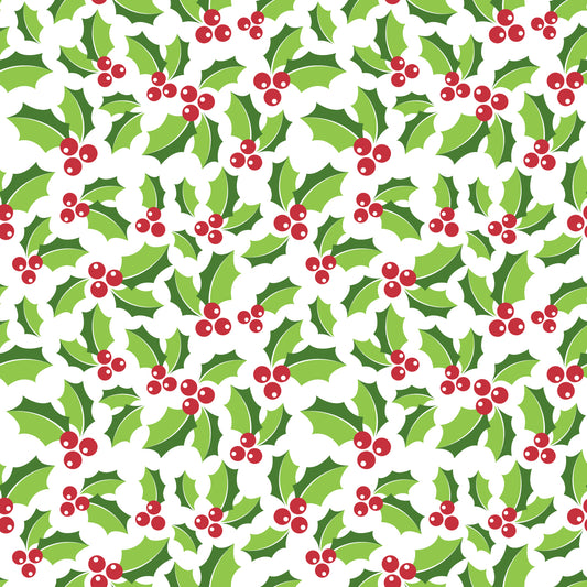 Christmas 12x12 Ivy - Mistletoe Background or Page