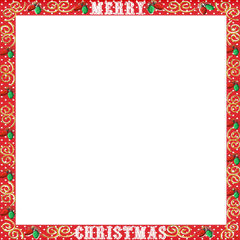 Merry Christmas 12x12 Scrapbook Page, Background, Border