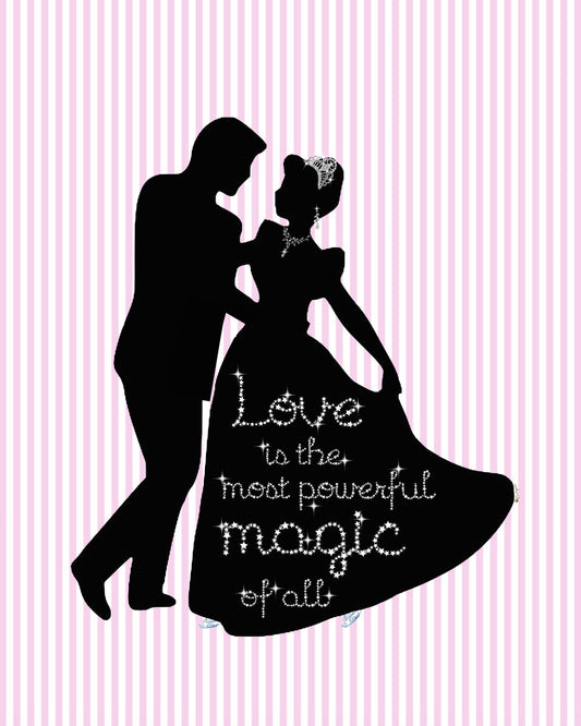 Cinderella & Prince Dancing "Love is Magic" Printable set