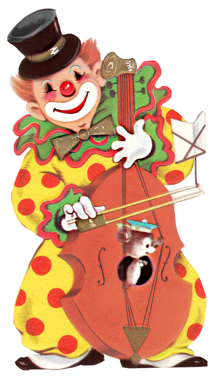 Clown Playing the Cello