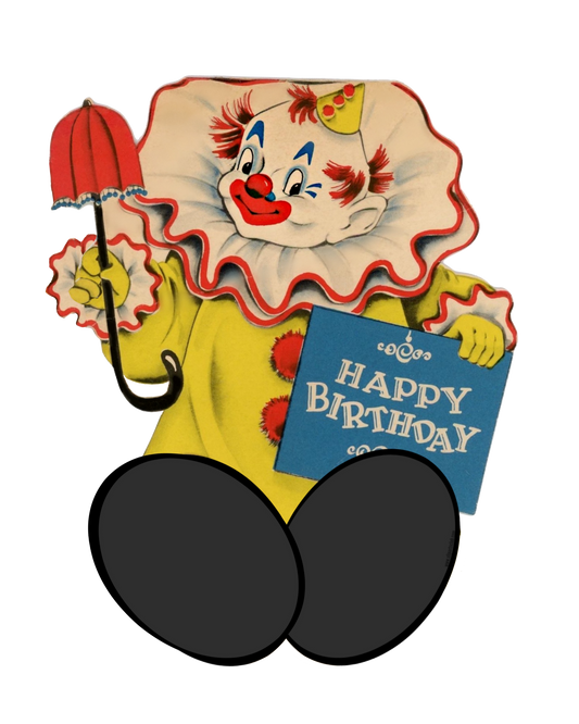 Happy Birthday Vintage Clown