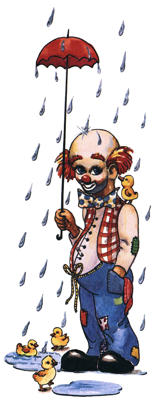 Clown in The Rain