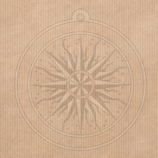 Antique Compass background 12x12 Mystical Nautical