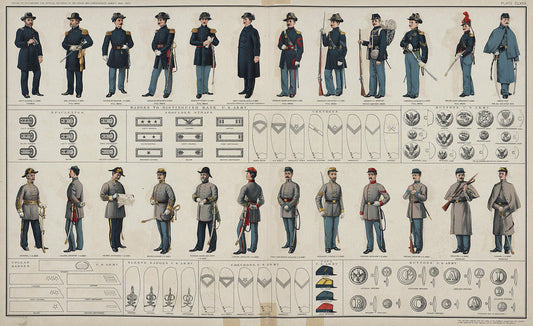 Confederates Uniforms from the war ephemera