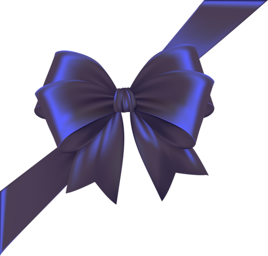 Navy Blue Corner Bow perfect for a scrapbook page