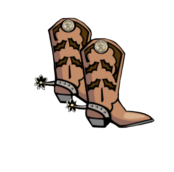 Cowboy Boots with Spurs