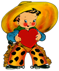 Cowboy with a Heart! Ready to Personalize with your own saying!