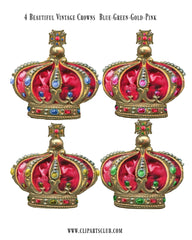 Royal Crowns - Printable & 4 Images