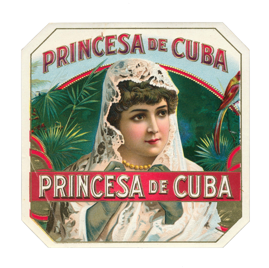 Princesa De Cuba Vintage label