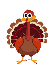 Large Cute Turkey with transparent background