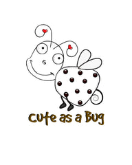 "Cute as a Bug" Printable print ready to frame has matching art, prints, bugs