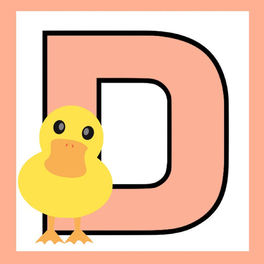 D - Duck - alphabet Square