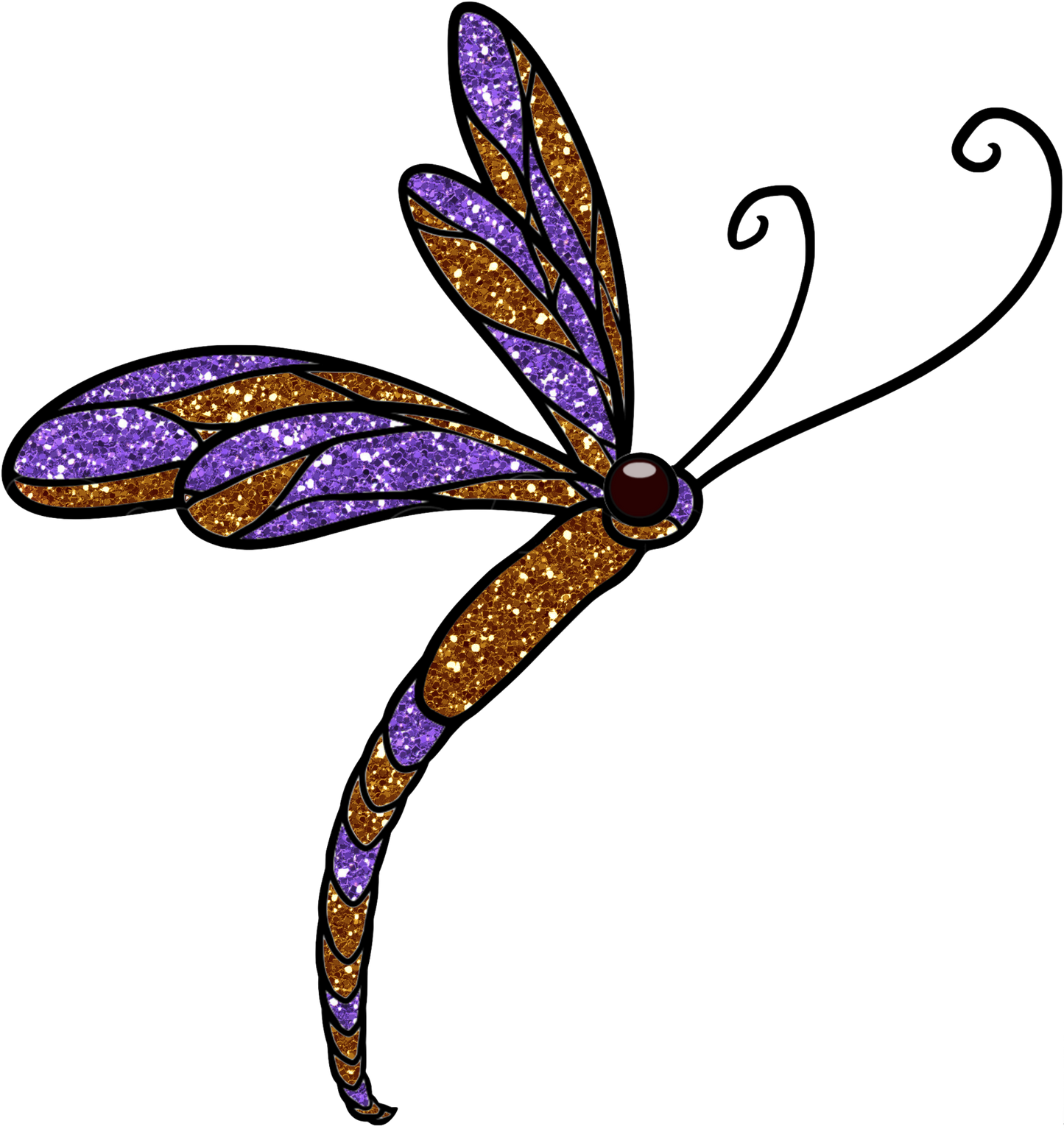 Dragonfly - Dragonflies Bundle #2 Graceful Glitter Dragonflies
