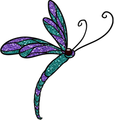 Dragonfly - Dragonflies Bundle #2 Graceful Glitter Dragonflies