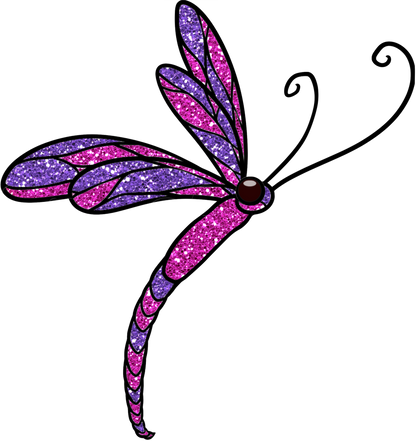 Dragonfly - Dragonflies Bundle #2 Graceful Glitter Dragonflies