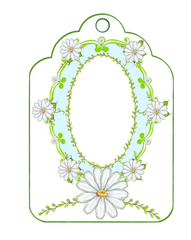 Daisy Tags - Pink - Yellow- Aqua- White - Peach - Green Beautiful Daisy Tags