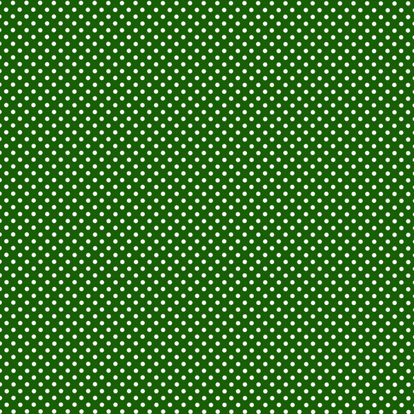 Dark Green 12x12 Polkadot Background - Scrapbook or Photo Book Page