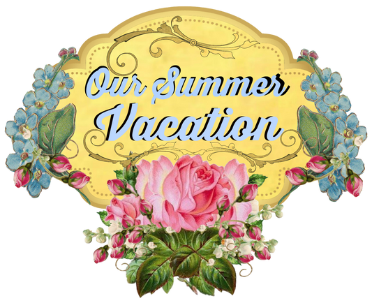 Debs Vintage Rose - Our Summer Vacation Label - Tag