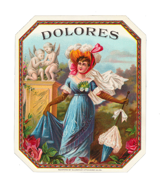 Delores Beautiful Lady Vintage Label