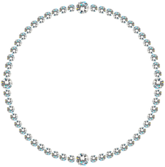 Diamond Bling Circle Border #1 Transparent Back