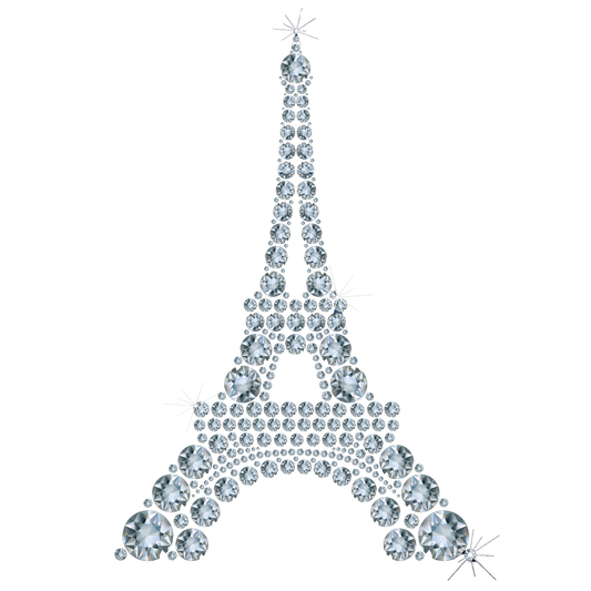 Diamond or Rhinestone Eiffel Tower in Paris