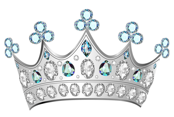 Silver Rhinestone Diamond Crown - Tiara Fir for a King or Queen