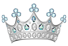 Silver Rhinestone Diamond Crown - Tiara Fir for a King or Queen
