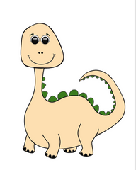 Dinosaur Style #1 Sand