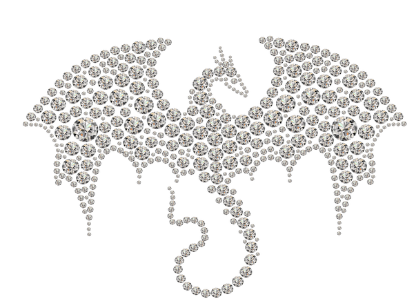 Rhinestone Bling Dragon