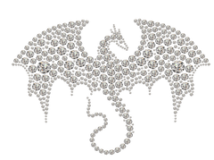 Rhinestone Bling Dragon