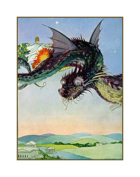 Dragon Ephemera Beautiful Mystical Fantasy Dragon in Flight