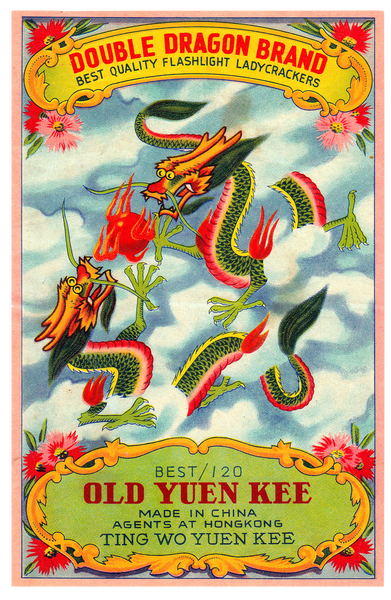 Dragon Vintage Ephemera Firecracker Poster