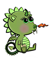 Thorn - Adorable Baby Dragon Clip Art