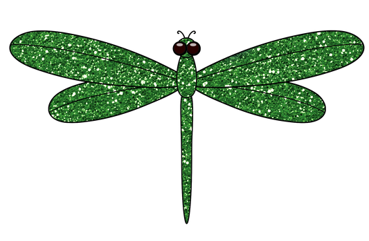 Dragonflies - Dragon Fly - Glitter Bundle - Green & Pink