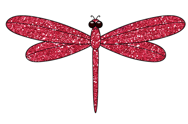 Dragonflies - Dragon Fly - Glitter Bundle - Brown - Orange - Red