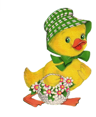 Vintage Cute Duck "Miss Duck"