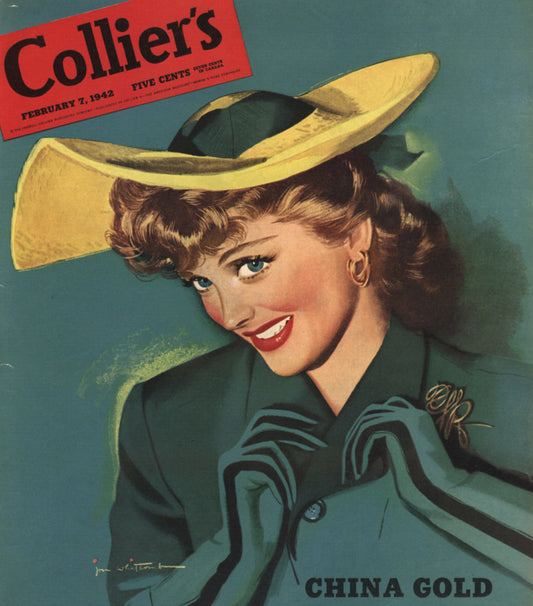 Vintage Glamour  Ephemera Gorgeous Woman 1942