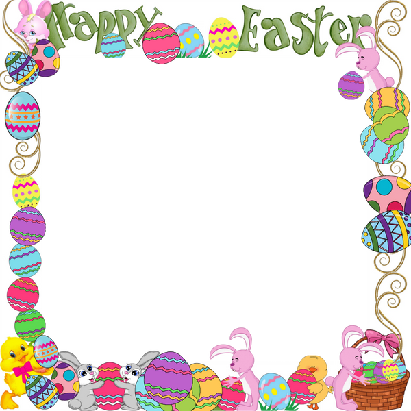 Easter Frame or Scrapbook 8X8 or 12X12