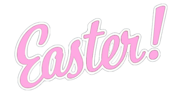 10 Easter Words - Glitter too!