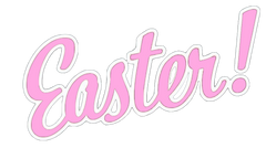 10 Easter Words - Glitter too!