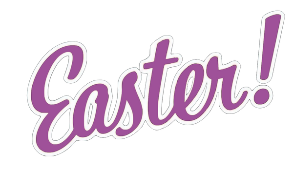 10 Easter Words - Glitter too!