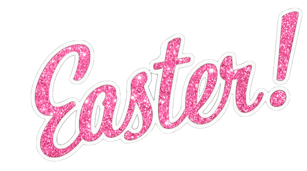 10 Easter Words - Glitter too!