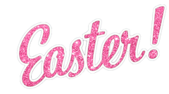 10 Easter Words - Glitter too!