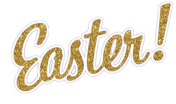 10 Easter Words - Glitter too!