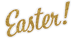 10 Easter Words - Glitter too!