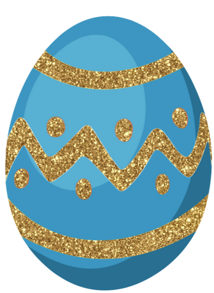 Easter Eggs - Beautiful Glittery Eggs - Set Clip Art