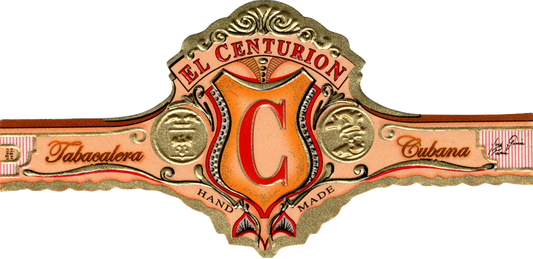 Gold Foil Cigar Band Label Beautiful Artsy Vintage #1 El Centurion